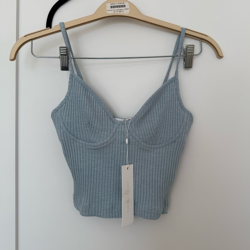 Jonathan Simkhai blue tank top